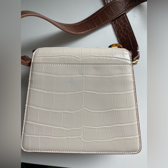 JW PEI The Fae Acrylic Chain Top Handle Bag - Beige & Brown Croc × 1 - Picture 6 of 10